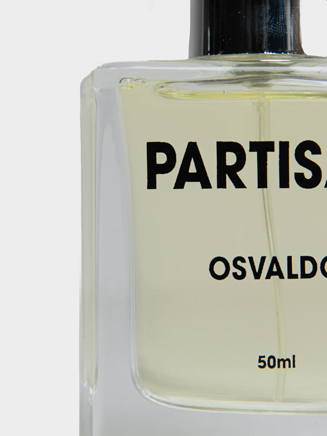 Partisan Fragrance Osvaldo Black Sky Eau de Parfum 50ml – close-up bottle label