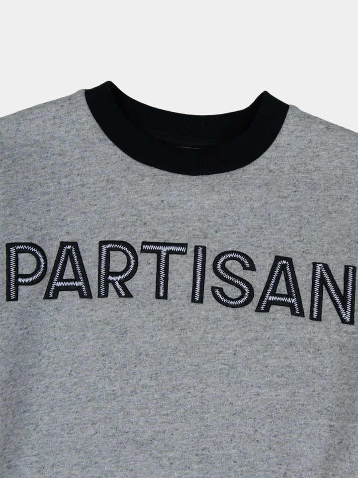 Emboss EMB Crew Sweat - Melange Grey - view 2