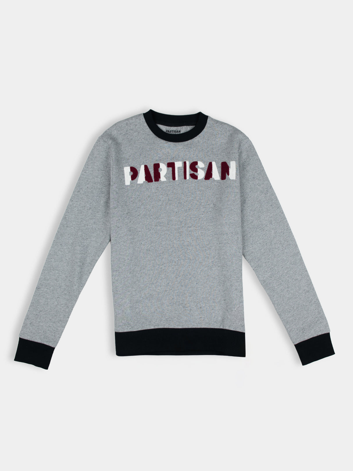 Chenille Chain Crew Sweat - Mélange Grey