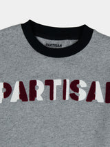 Chenille Chain Crew Sweat - Mélange Grey