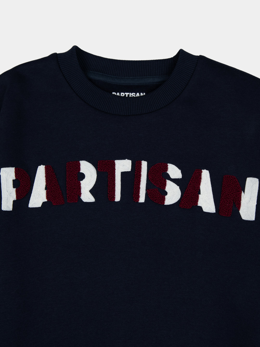 Chenille Chain Crew Sweat - Navy - view 2