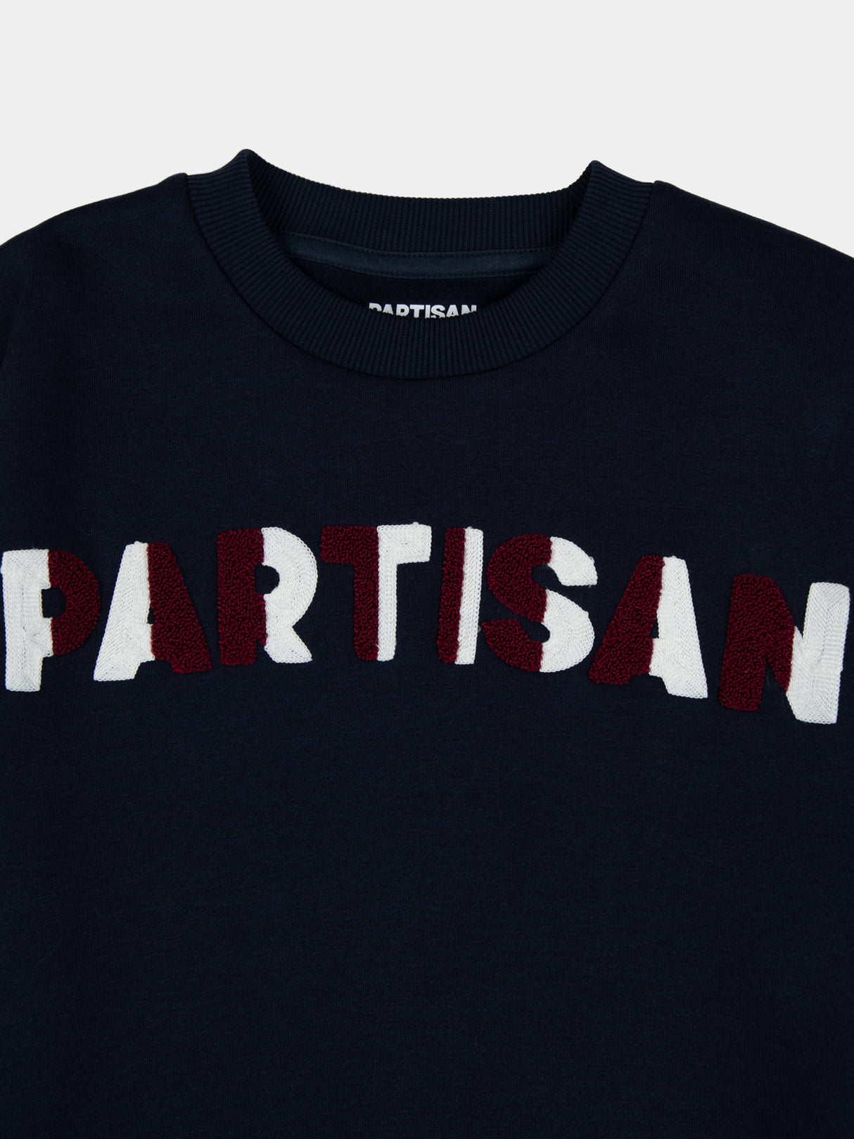 Chenille Chain Crew Sweat - Navy