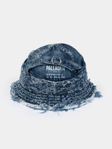 FRAYED BUCKET HAT - Navy