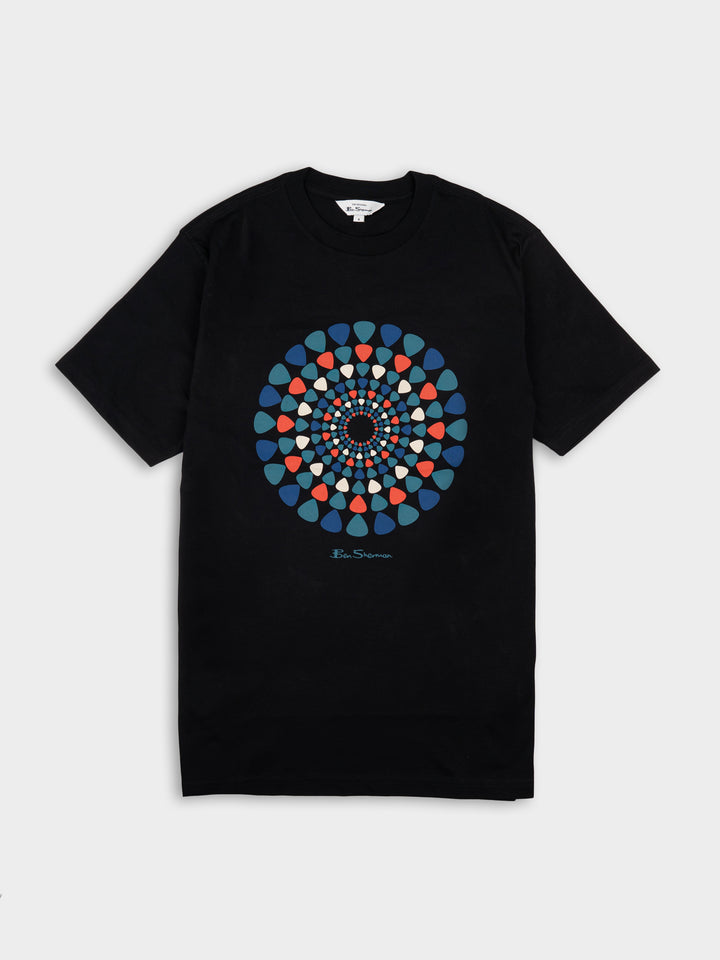PLECTRUM TARGET TEE SHIRT - BLACK