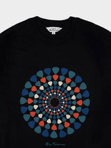 PLECTRUM TARGET TEE SHIRT - BLACK