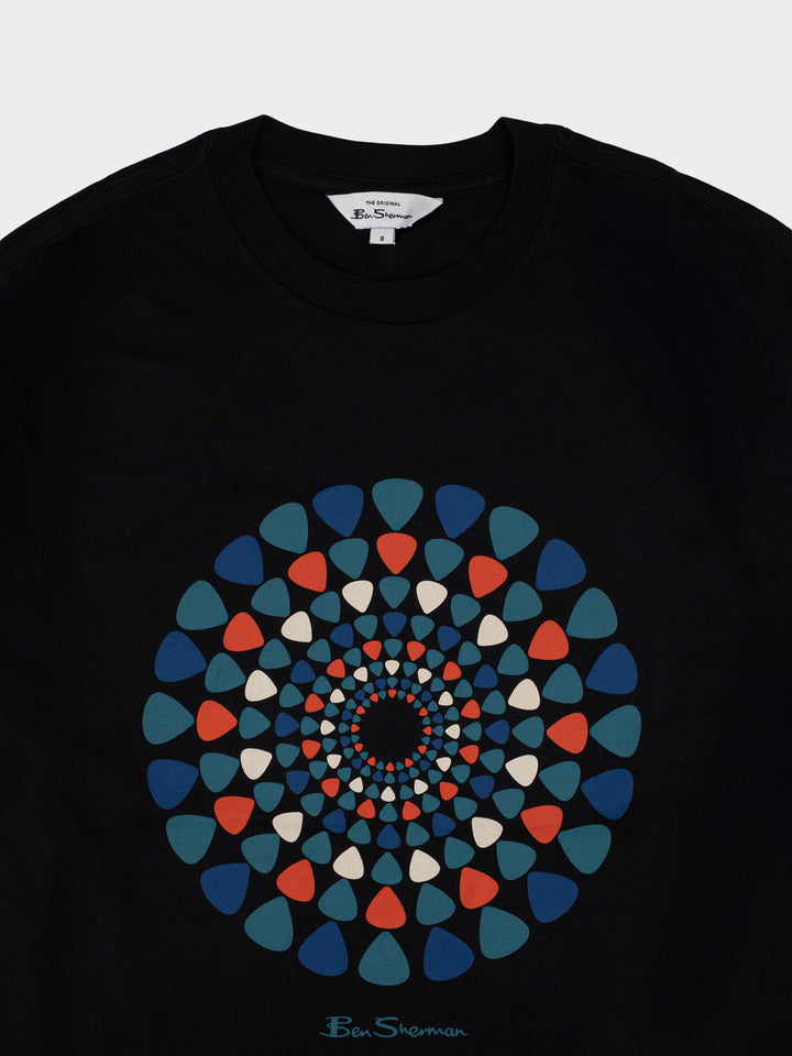 PLECTRUM TARGET TEE SHIRT - BLACK