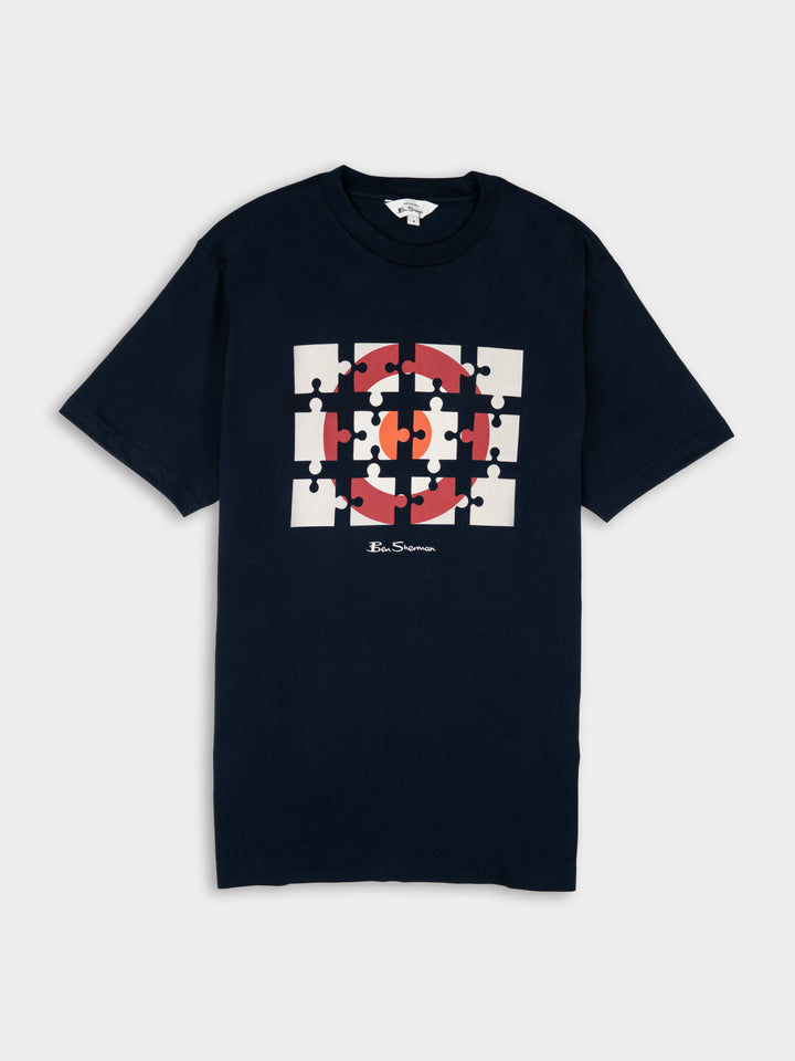 Ben Sherman Puzzle Target Tee Shirt - Navy