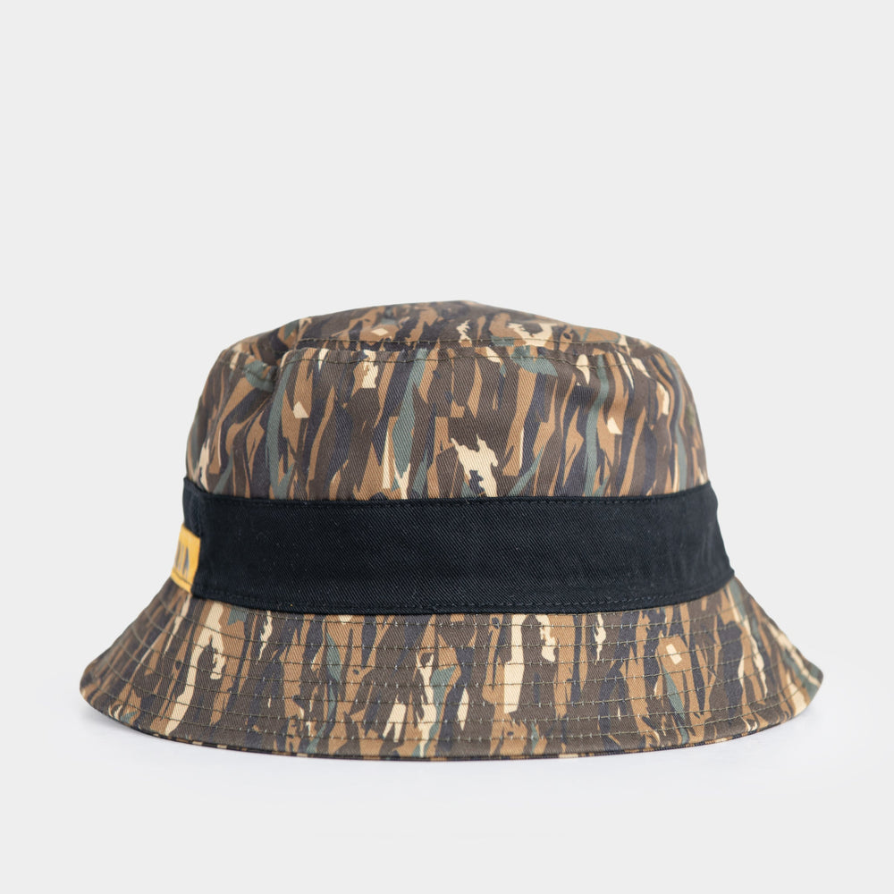 Palladium Vintage Bucket Hat in Khaki camo print - side profile view