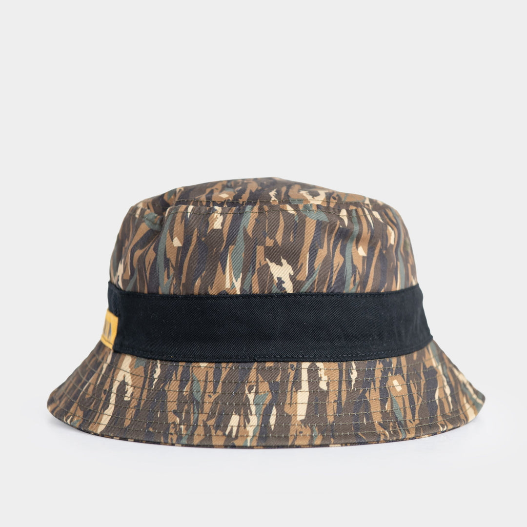 Palladium Vintage Bucket Hat in Khaki camo print - side profile view