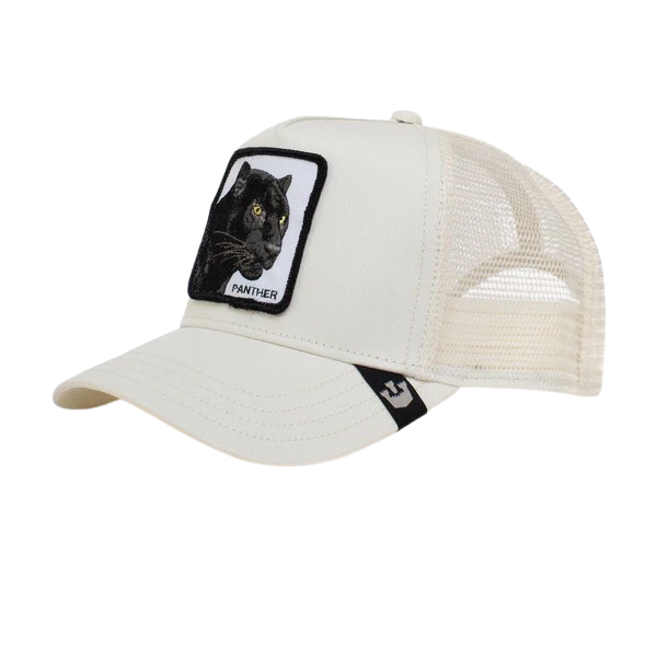 Goorin Bros Panther Trucker Cap White - Side Angle View