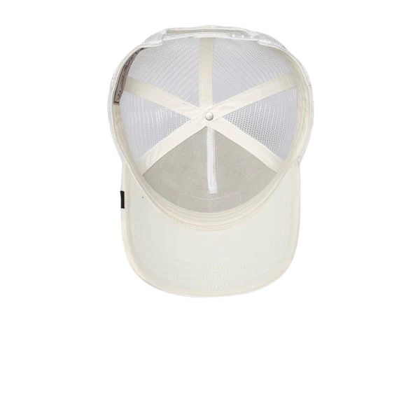 Goorin Bros Panther Trucker Cap White - Lifestyle Product Shot