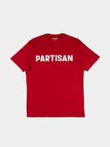 Partisan Foil Print Tee - Red