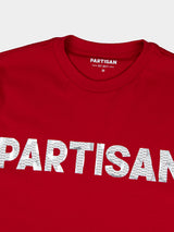 Partisan Foil Print Tee - Red