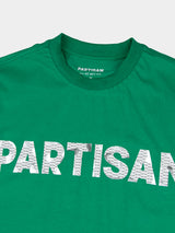 Partisan Foil Print Tee - Staford Green