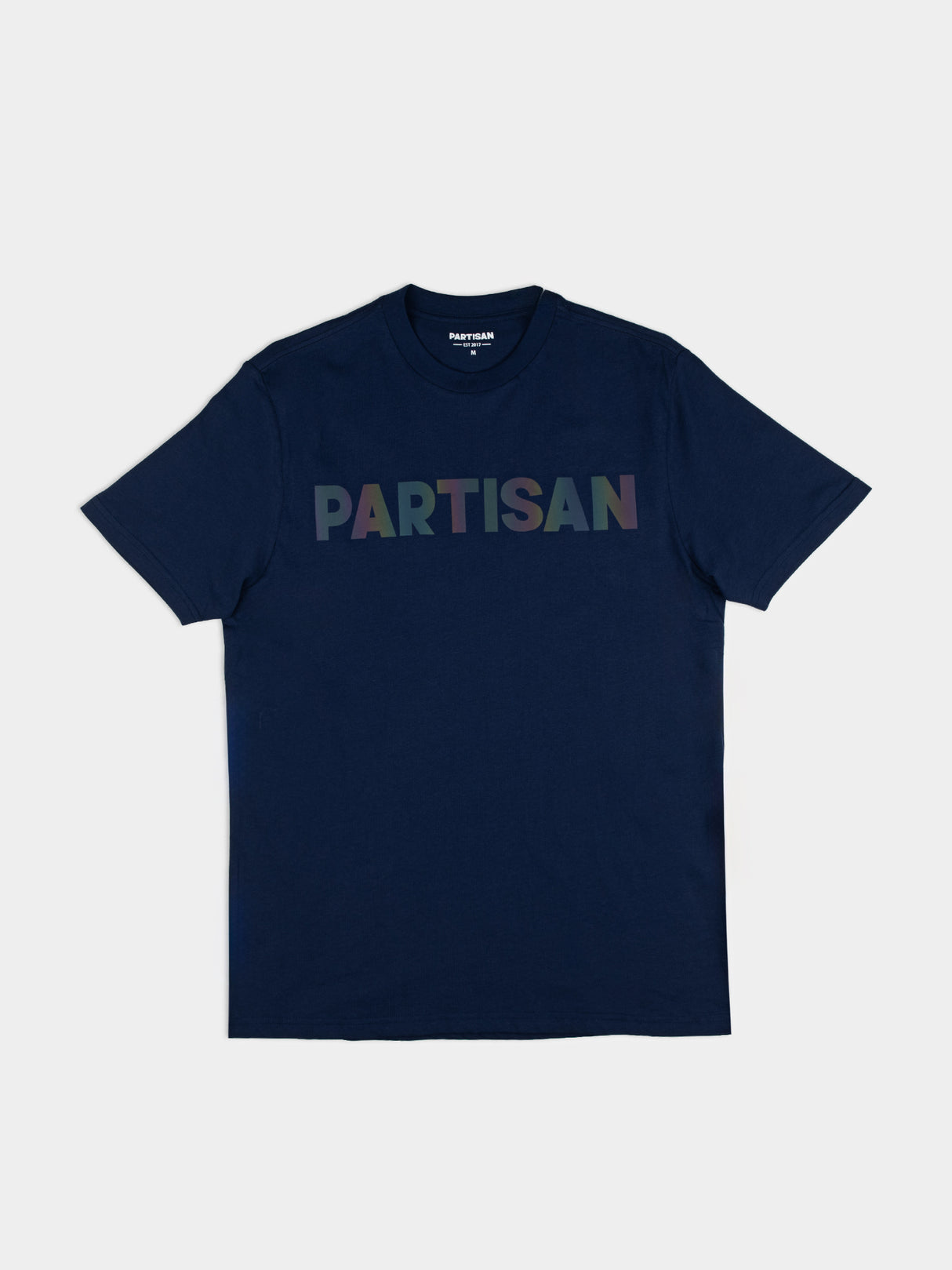Partisan Reflective Print Tee  - Blue