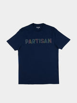 Partisan Reflective Print Tee  - Blue