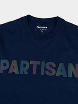Partisan Reflective Print Tee  - Blue