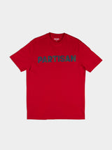 Partisan Reflective Print Tee  - Red