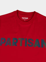 Partisan Reflective Print Tee  - Red