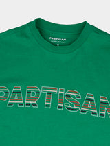 Partisan Stripe Print Tee - Staford Green