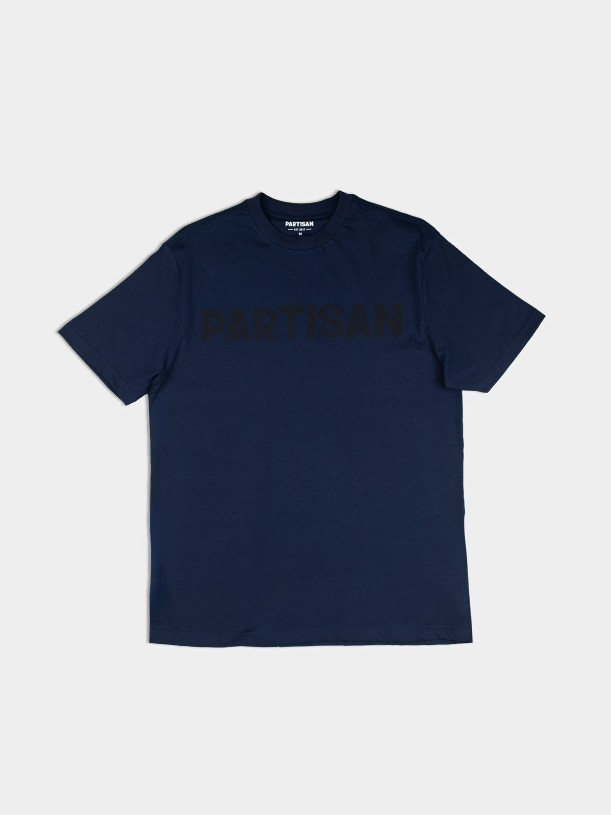 Partisan Tonal Print Tee - Navy