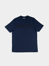 Partisan Tonal Print Tee - Navy