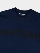 Partisan Tonal Print Tee - Navy