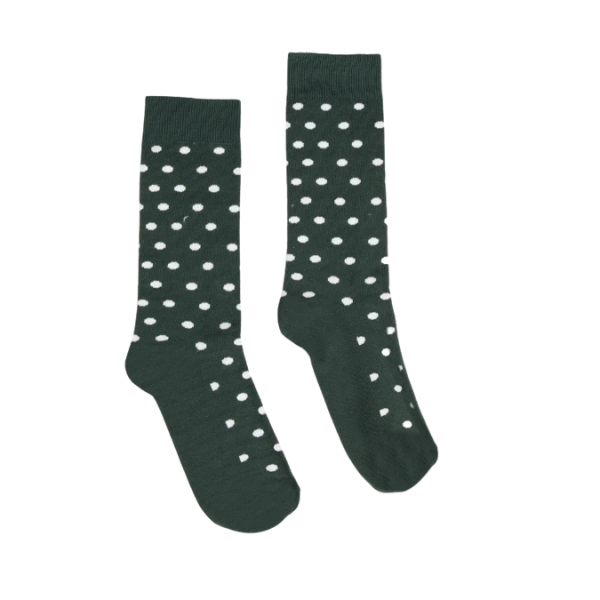 Partisan Socks - Black Polka
