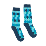 Partisan Socks - Blue HoneyComb
