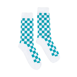 Partisan Socks - Blue / White Check