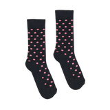 Partisan Socks - Chocolate Pink Polka