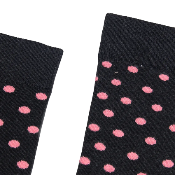 Partisan Socks - Chocolate Pink Polka
