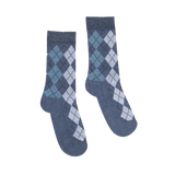 Partisan Socks - Multi Argyle Print - Blues