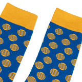 Partisan Socks - Roya Blue / Gold Dots