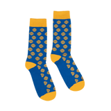 Partisan Socks - Roya Blue / Gold Dots
