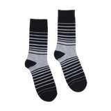 Partisan Socks - Stripy Black / Grey