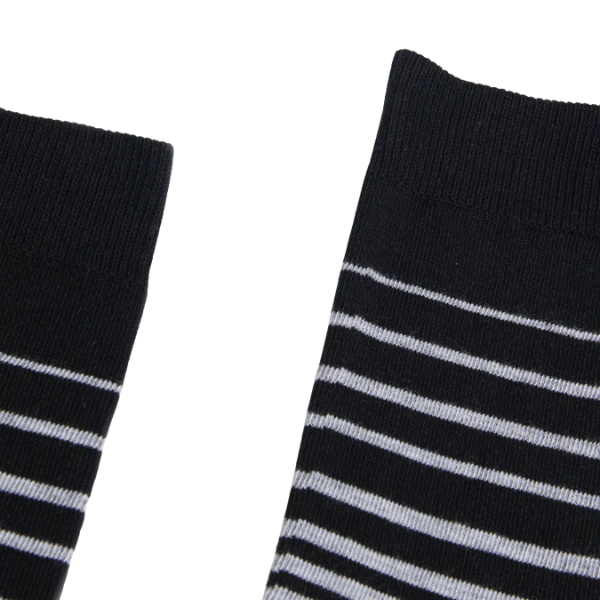 Partisan Socks - Stripy Black / Grey