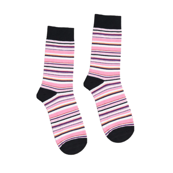 Partisan Socks - Stripy Pink