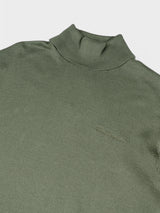 KNIT ROLL NECK JUMPER - OLIVE NIGHT