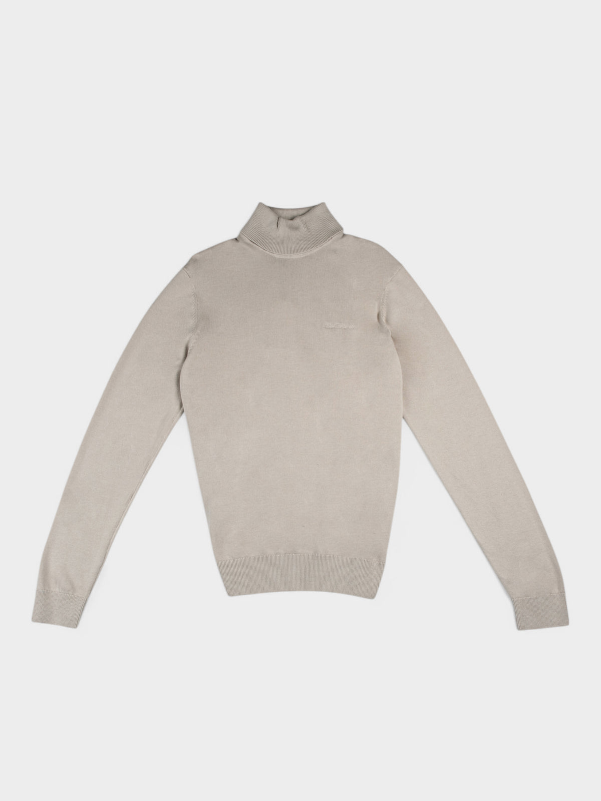 KNIT ROLL NECK JUMPER - SUSTAINED GREY