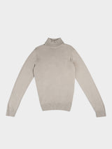 KNIT ROLL NECK JUMPER - SUSTAINED GREY