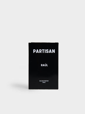 Raul Iron Flame Eau de Parfum 50ml by Partisan and Co – black box front view