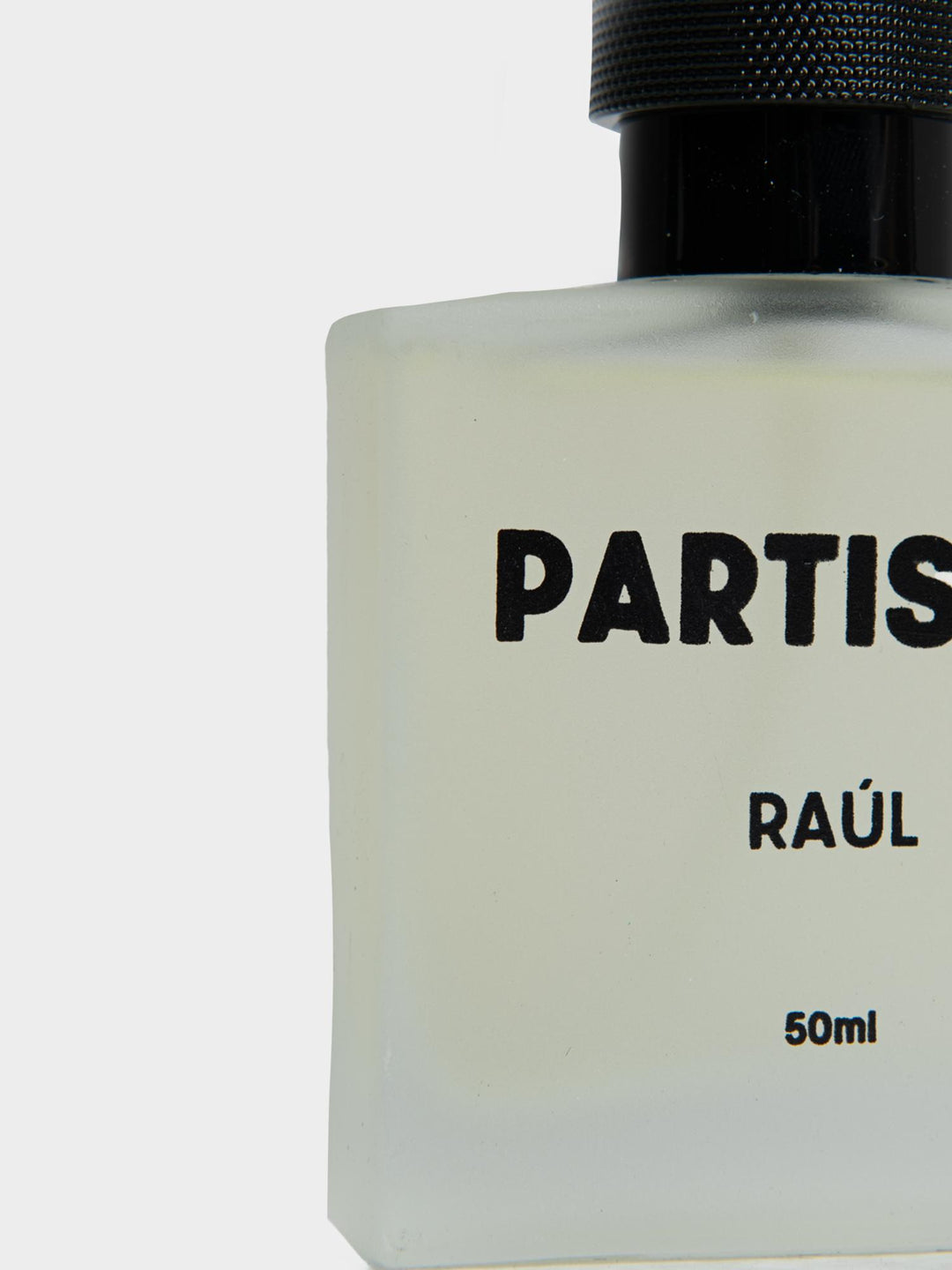 Raul Iron Flame Eau de Parfum 50ml by Partisan and Co – close-up bottle label