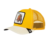 Roofed Lizard Trucker Cap - Yellow