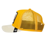 Roofed Lizard Trucker Cap - Yellow