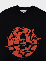 SEAGULL TARGET TEE SHIRT-BLACK