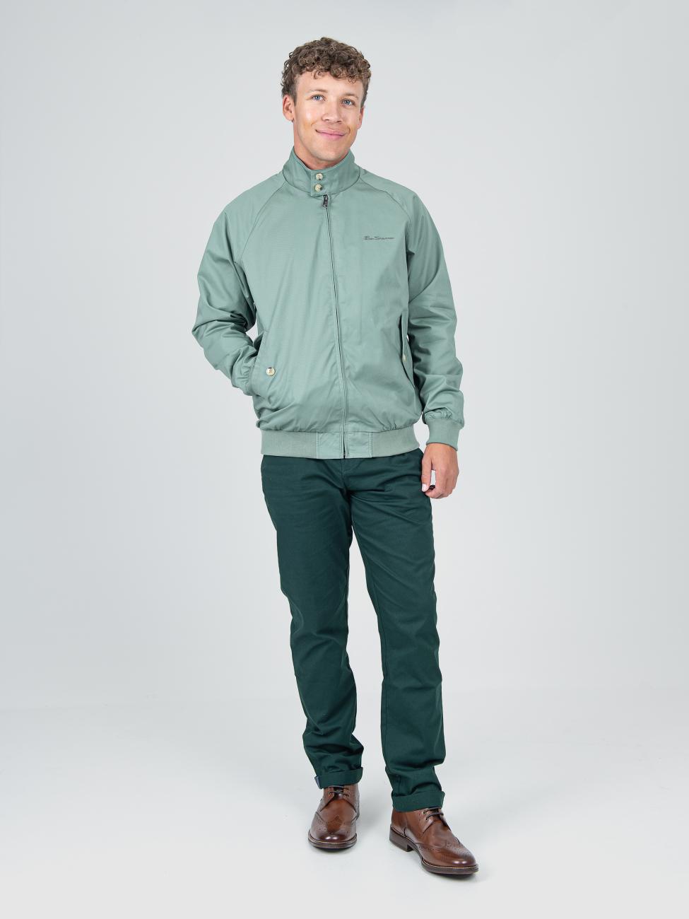Signature Harrington Jacket - Pale Khaki - view 5