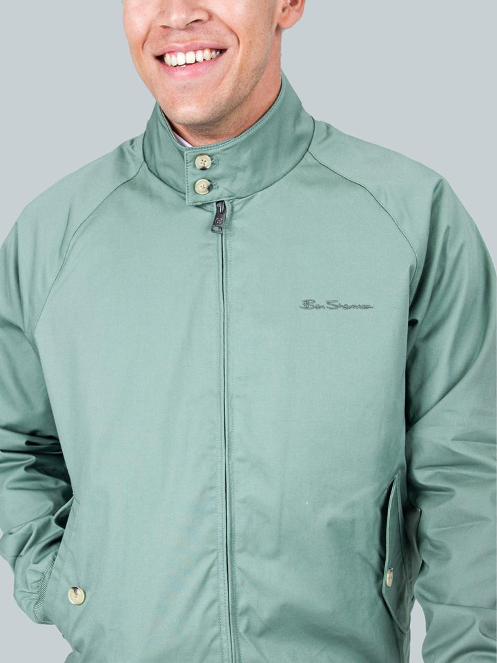 Signature Harrington Jacket - Pale Khaki - view 3