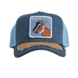Goorin Bros Silky Goat Distressed Denim Cap