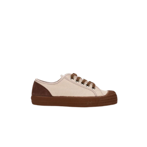 Novesta Star Master 7A low-top canvas sneaker in Ivory with Brown sole
